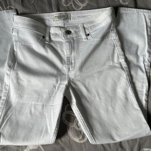 A&F White Jeans